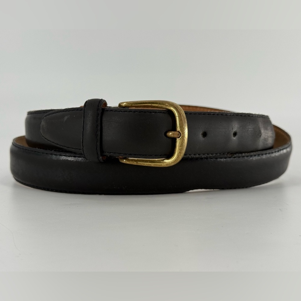 John Henry Vintage‎ Black Leather Belt 40